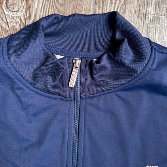 Vtg Nike Mens Navy Track Jacket Size XL Philippines Chest Striped Gray Tag 90s - Picture 4 of 7